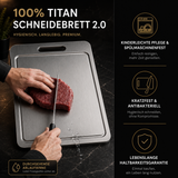 100%-TITAN-SCHNEIDEBRETT™ 2.0 mit Ablaufrinne